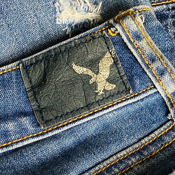 AE Super Low Stretch AEO Denim Jegging Jeans 0 L - Picture 8 of 13